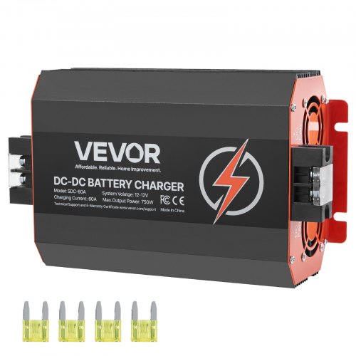 DC-DC akumuliatorių įkroviklis VEVOR SDC-60A, 12V 60A 750W