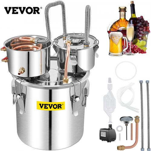 Alkoholio distiliavimo aparatas VEVOR VV-DAD-50L, 50 l