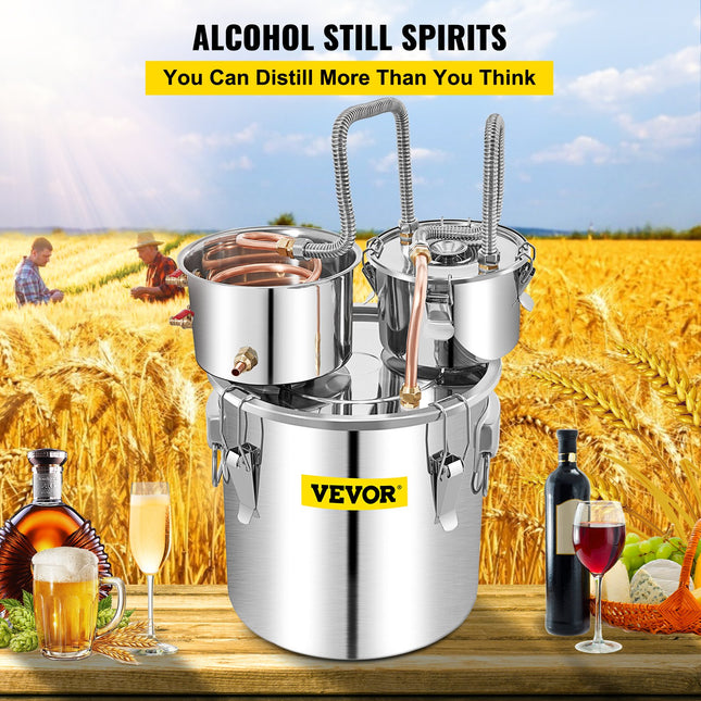 Alkoholio distiliavimo aparatas VEVOR VV-DAD-50L, 50 l