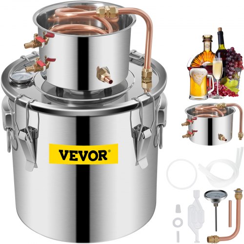 Distiliavimo aparatas VEVOR 19 L, su vandens siurbliu