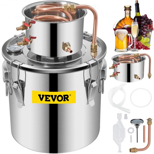 Distiliavimo aparatas VEVOR 21L, nerūdijančio plieno