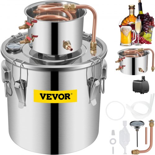 Distiliavimo aparatas VEVOR 30 L, su vandens siurbliu