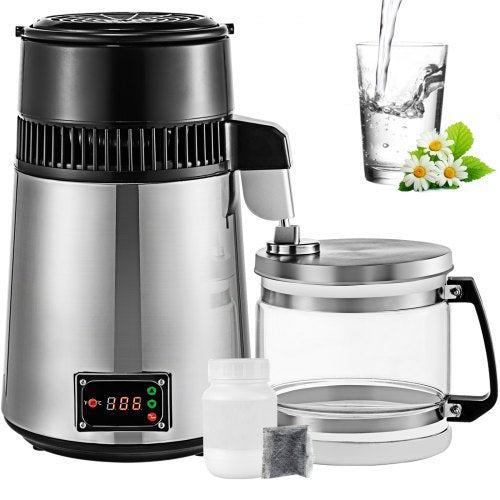 Vandens distiliatorius VEVOR 750W, 4L talpos
