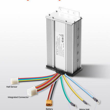 Elektrinis bešepetėlis variklio komplektas VEVOR BY1020D, 1800W