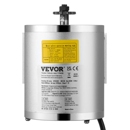 Elektrinio variklio komplektas VEVOR BY1020D, 500W