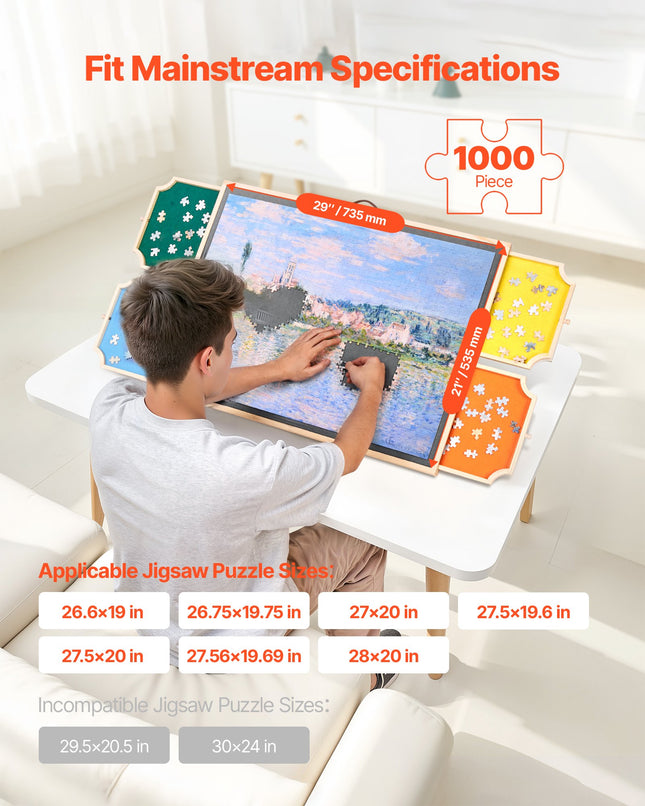 Dėlionių lenta VEVOR SJ-04, 1000 detalių
