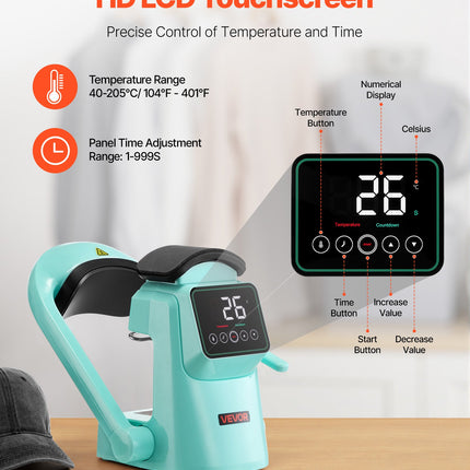 Automatinis kepurių terminis presas VEVOR F138, 350W