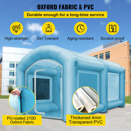 Pripučiama dažymo kamera VEVOR PQZP-6522, 4 x 2,5 x 2,2 m