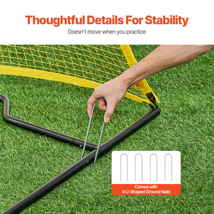 Futbolo treniruoklis (rebounder) VEVOR ZQHTW7x7, 213x213 cm