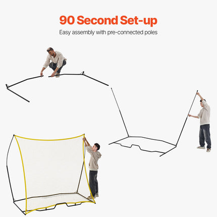 Futbolo treniruoklis (rebounder) VEVOR ZQHTW7x7, 213x213 cm