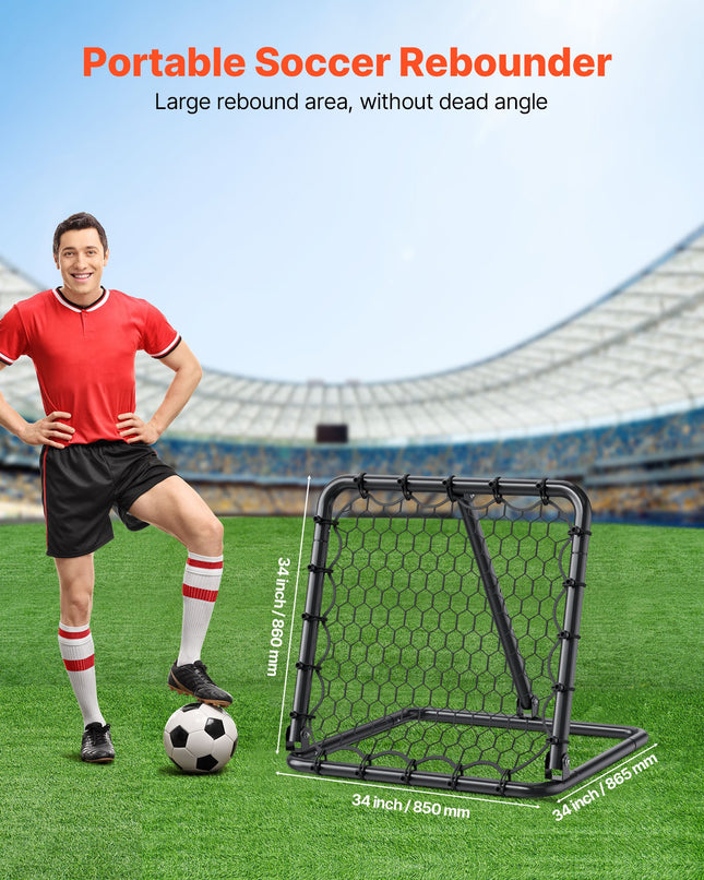 Futbolo treniruočių sienelė VEVOR ZQHTW84, 86x86 cm
