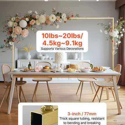 Stalo dekoravimo stovas VEVOR ZS25003, reguliuojamas ilgis 71–249 cm