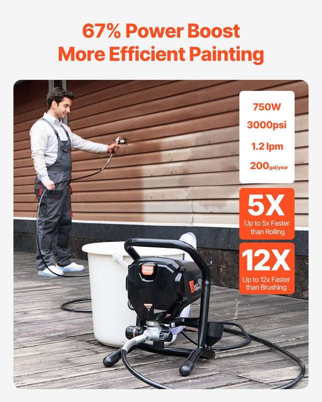 Beoris dažų purkštuvas VEVOR RP8626, 750 W