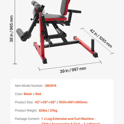 Kojų tiesimo ir lenkimo treniruoklis VEVOR UB2914, 250 kg apkrova