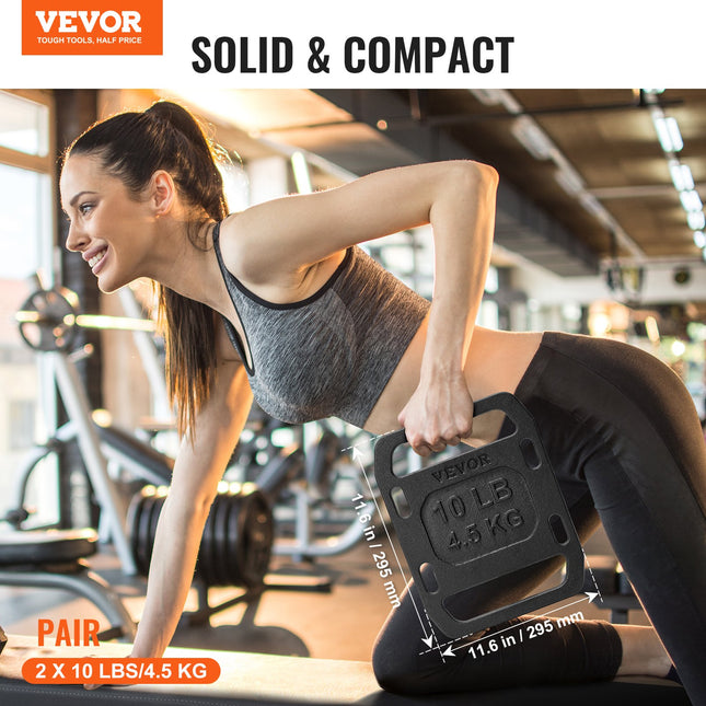 Svorio plokštės kuprinei VEVOR LY-10LBS, 2 x 4,5 kg
