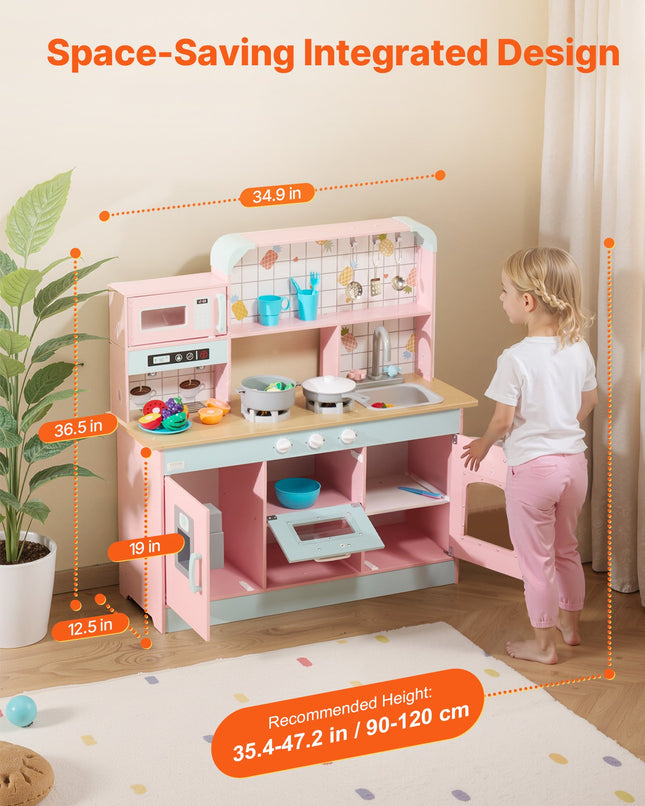 Žaislinė virtuvėlė VEVOR TLG81021, Rožinė