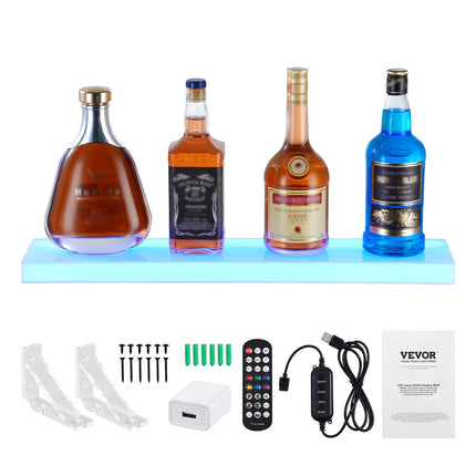 LED gėrimų butelių lentyna VEVOR ok-1-24, 60 cm ilgio