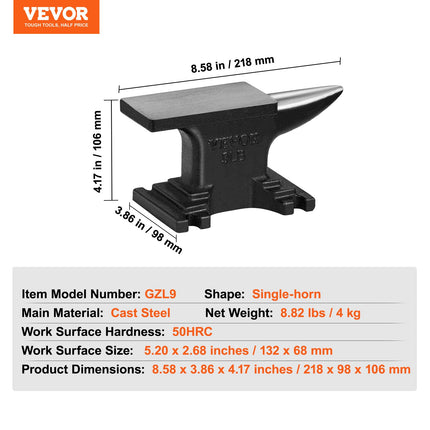 Priekalas VEVOR GZL9, 4 kg