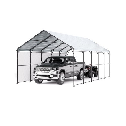Metalinė stoginė automobiliui VEVOR KD-TPQC-007, 4x8 m