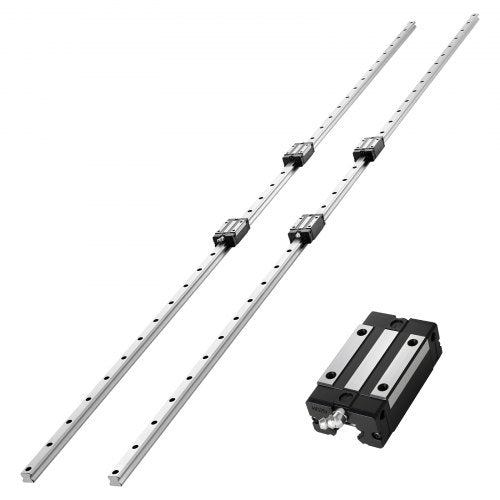 Linijinio judėjimo kreipiančiųjų rinkinys VEVOR HGR20, 2000 mm