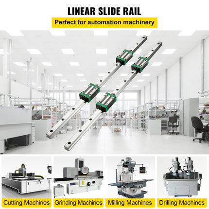Linijiniai kreipiantieji bėgiai VEVOR HSR20, 1700 mm
