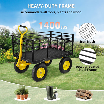 Sodo vežimėlis VEVOR VV-HYTC-1400, 635 kg keliamoji galia