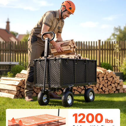 Sodo vežimėlis VEVOR TC-1200, 544,3 kg