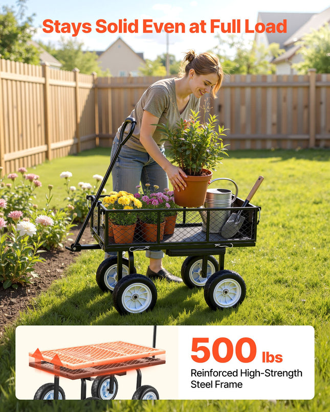 Sodo vežimėlis-kėdutė VEVOR TC-500, 226,8 kg keliamoji galia