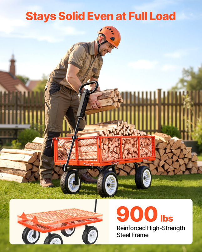 Sodo vežimėlis VEVOR TC-900R, 408,2 kg keliamoji galia