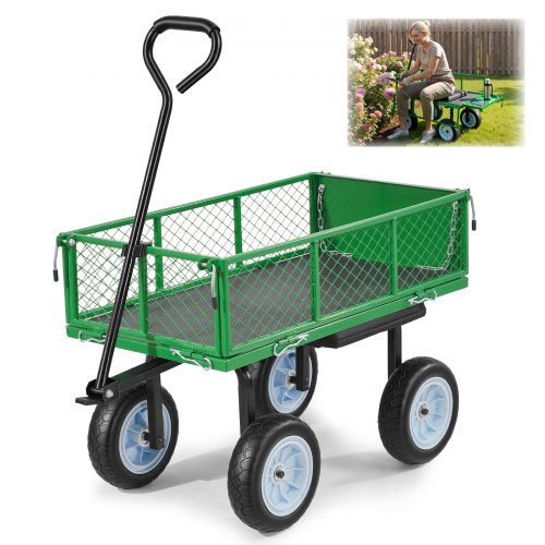 Sodo vežimėlis-kėdutė VEVOR TC-500, 226,8 kg keliamoji galia