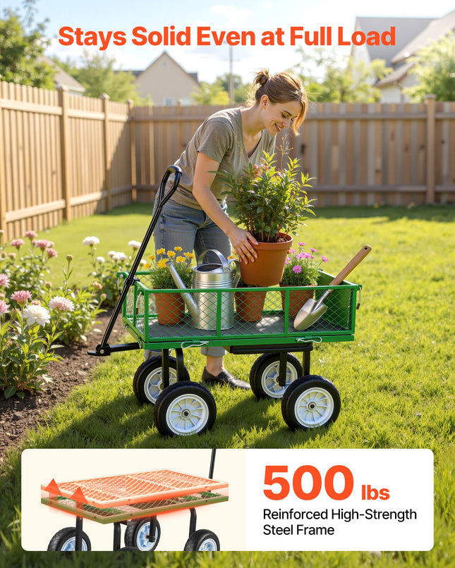Sodo vežimėlis-kėdutė VEVOR TC-500, 226,8 kg keliamoji galia