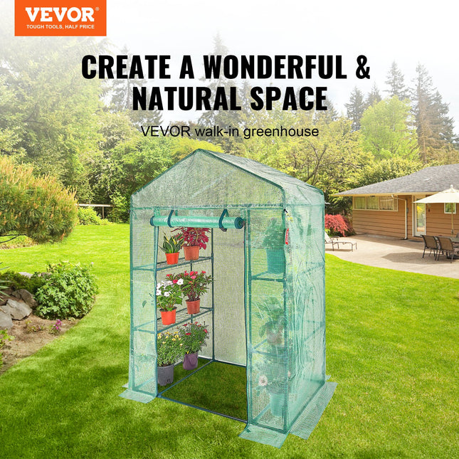 Šiltnamis VEVOR Walk-in, 141 x 74,5 x 205 cm