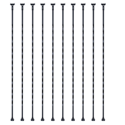 Metaliniai laiptų turėklų strypai VEVOR ZX-LX44in-10, 112 cm ilgio, 10 vnt.