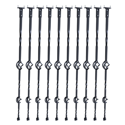 Metaliniai laiptų turėklų strypai VEVOR ZX-SL44in-10, 10 vnt. komplektas