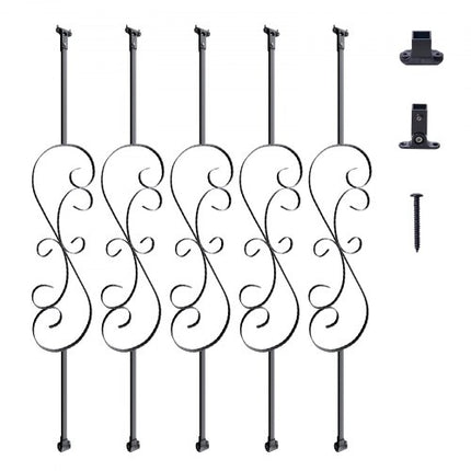 Metaliniai laiptų turėklų strypai VEVOR ZX-S44in-5, 1118 mm