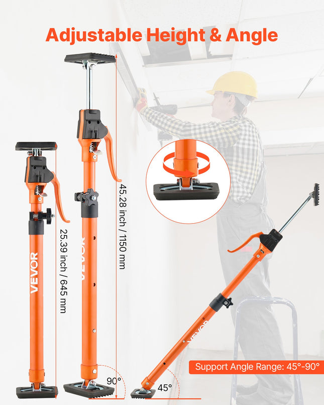 Teleskopinis atraminis strypas VEVOR JF-ZCG001-245, 64,5–115 cm