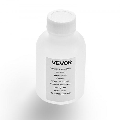 Drumstumo matuoklio kalibravimo tirpalas VEVOR TN500-2, 0 NTU, 100 ml