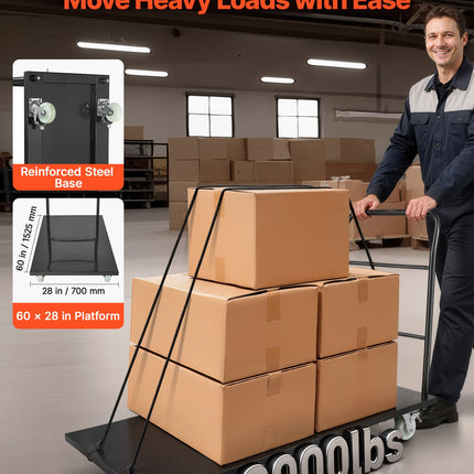 Platforminis vežimėlis VEVOR PH7003, 907 kg keliamoji galia