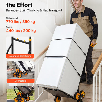 Laiptų vežimėlis VEVOR JL-LLC, 200 kg keliamoji galia
