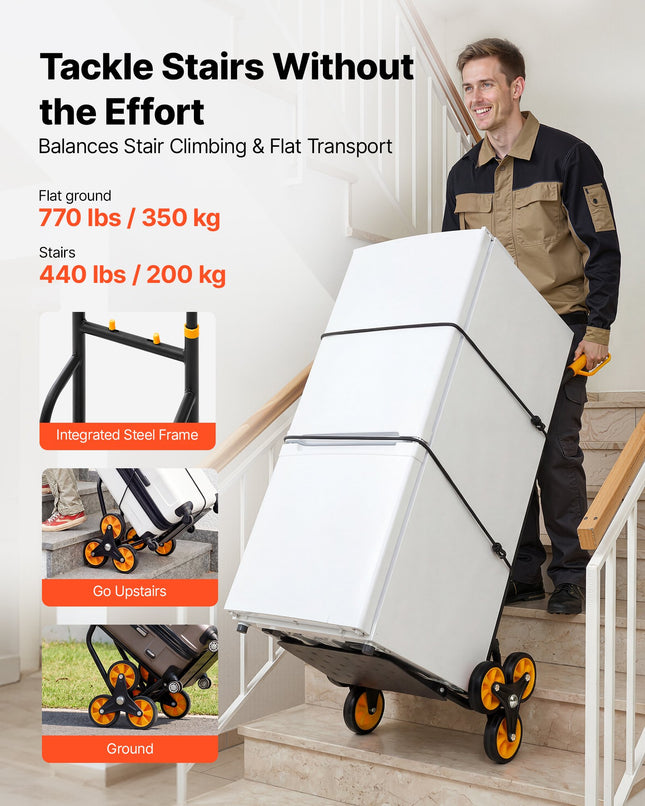 Laiptų vežimėlis VEVOR JL-LLC, 200 kg keliamoji galia