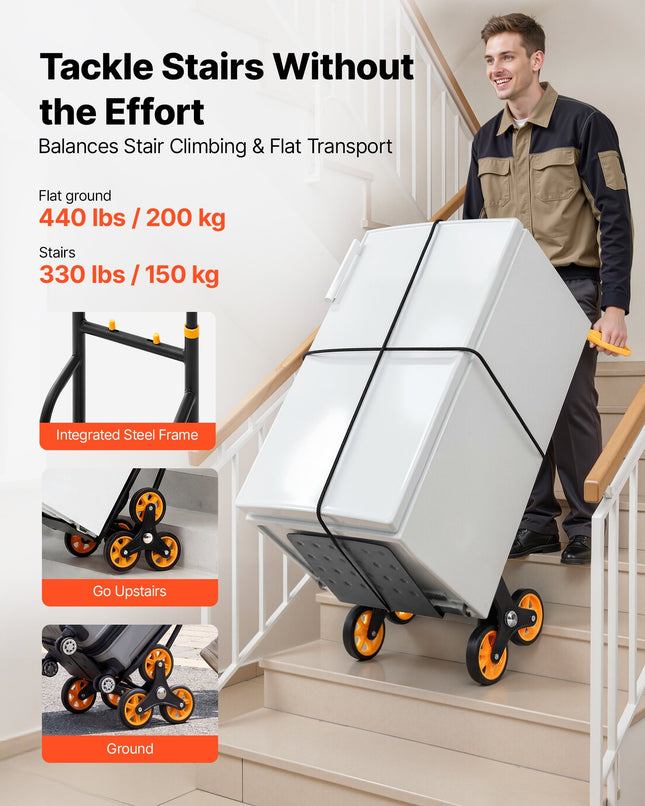 Stopinis vežimėlis laiptams VEVOR JL-LLC-C, 150 kg keliamoji galia