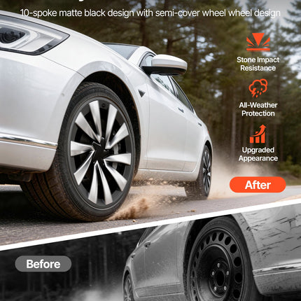 Ratlankių gaubtai VEVOR Tesla Model Y (2025), 20 colių, 4 vnt.