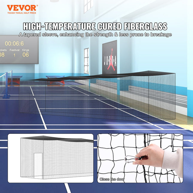Beisbolo treniruočių tinklas VEVOR YC-DJL-55*12*12ft, 17,4 m ilgio
