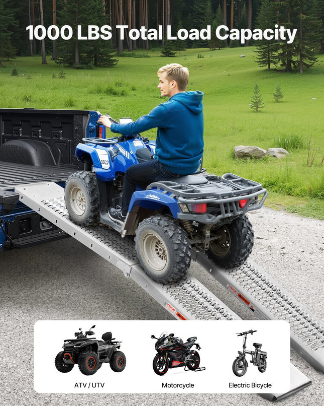 Plieninės užvažiavimo rampos VEVOR LR003B, 453 kg