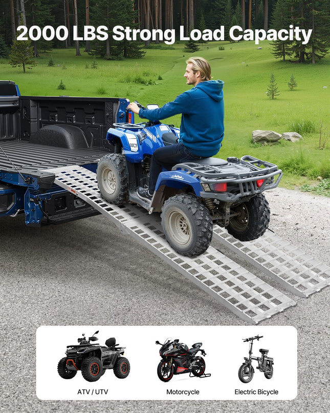 Aliumininės rampos VEVOR LR020A-120D, 907 kg keliamoji galia